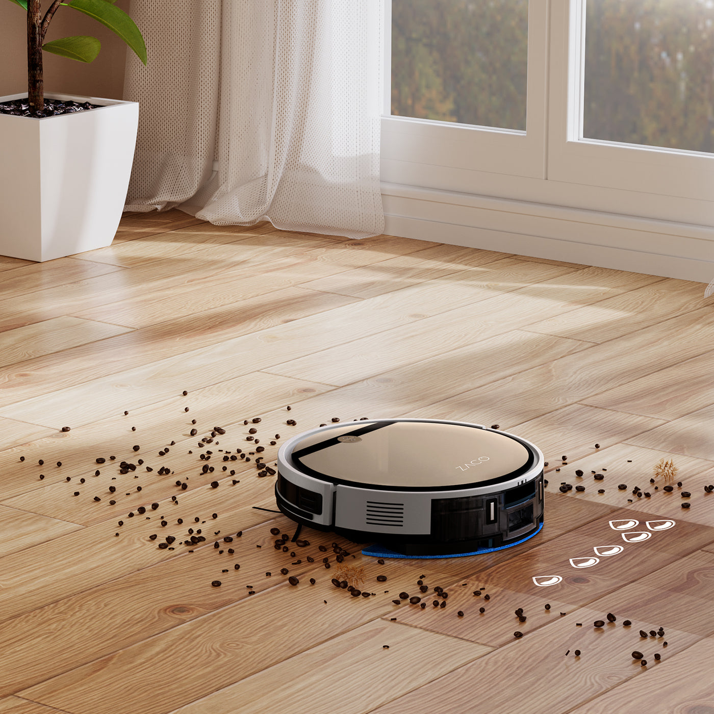 ZACO V5 Max vacuuming and mopping robot