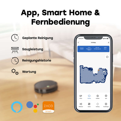 ZACO V4 Max robot vacuum cleaner