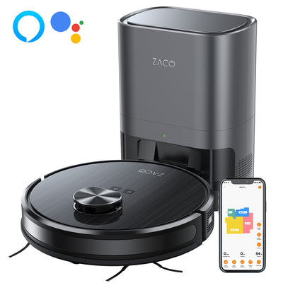 ZACO A10 Pro suction and mopping robot with dust extraction station