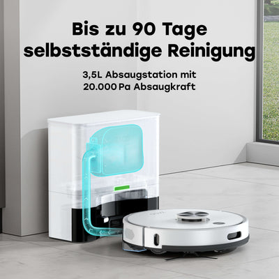 ZACO A10 Plus Saug- und Wischroboter mit 3,5l Absaugstation