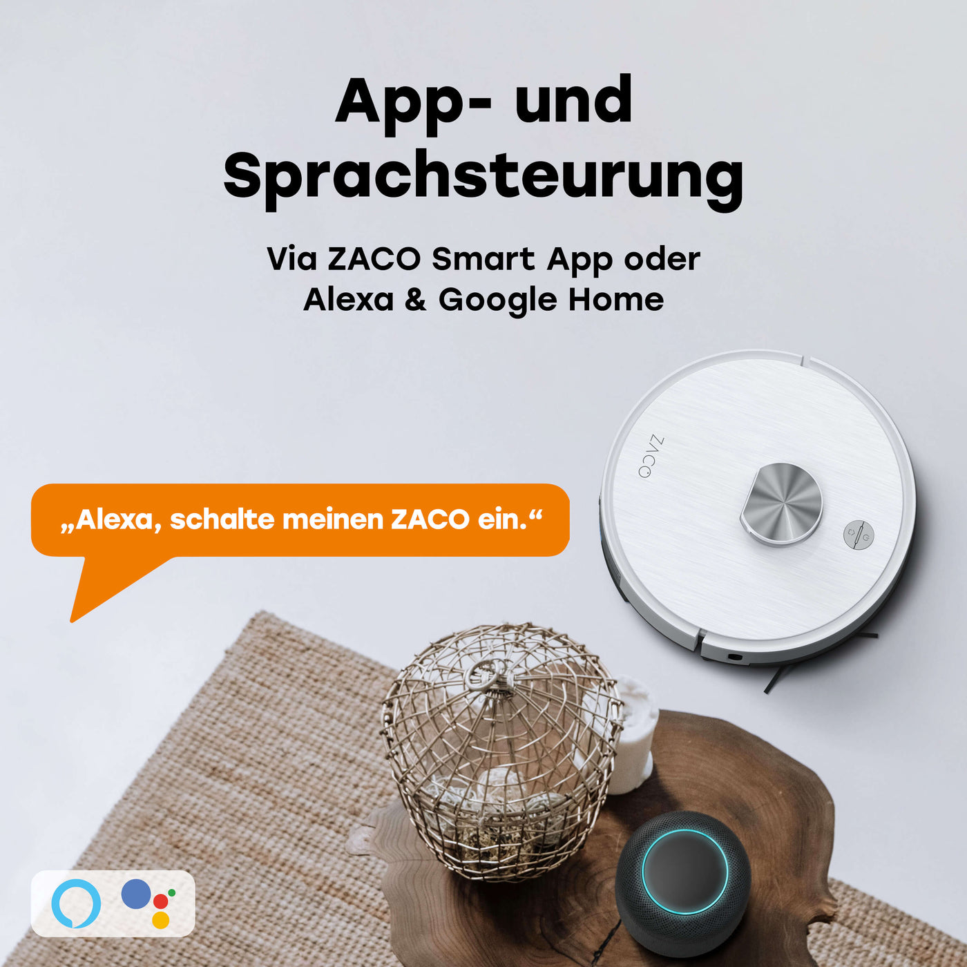 ZACO A10 Plus Saug- und Wischroboter mit 3,5l Absaugstation