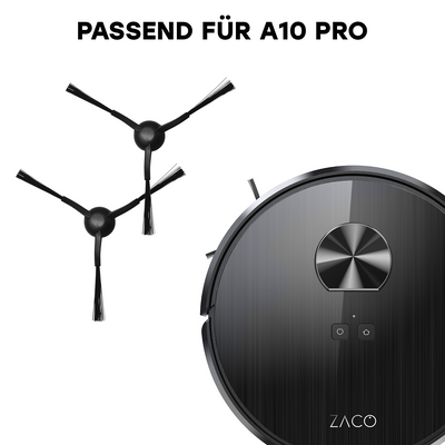 Replacement side brushes set of 4 for ZACO A10 Pro