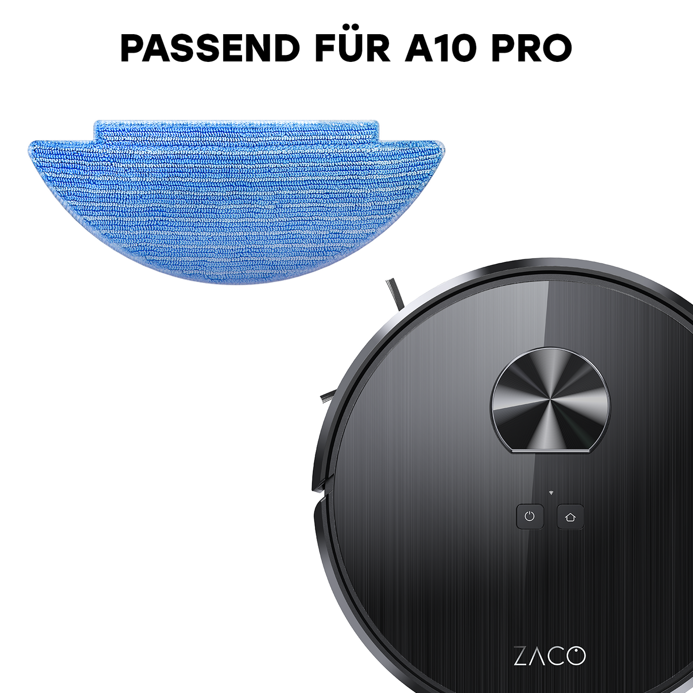 Chiffons microfibres de rechange 3x pour ZACO A10 Pro