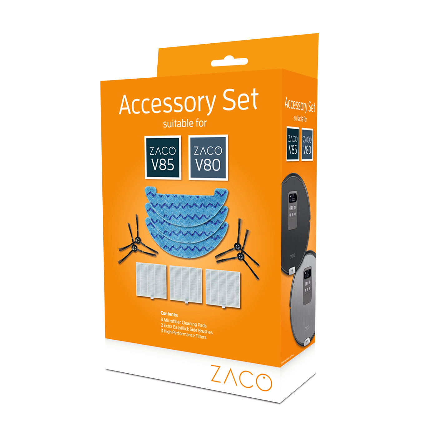 ZACO Kit d’accessoires pour les robots aspirateurs laveurs V80 V85