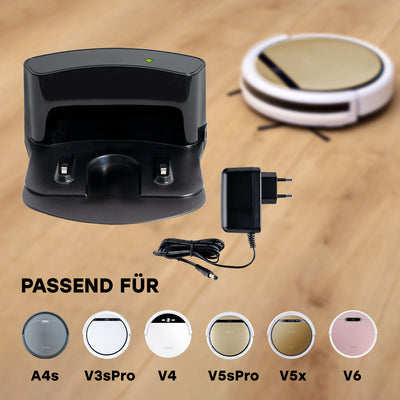 Replacement ZACO charging station incl. power cord for V3sPro, V4, A4s, V5sPro, V5x and V6