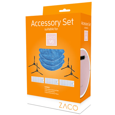 ZACO Kit d’accessoires pour les robots aspirateurs laveurs V6
