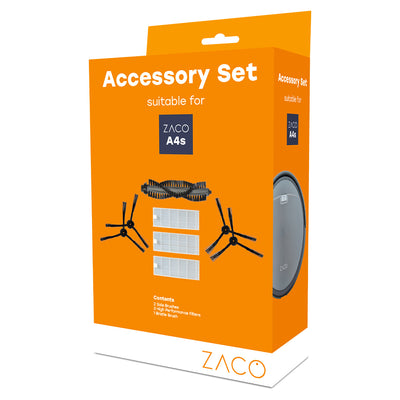 ZACO Kit d’accessoires pour les robots aspirateurs A4s