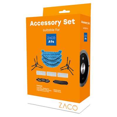 ZACO Kit d’accessoires pour les robots aspirateurs laveurs A9s