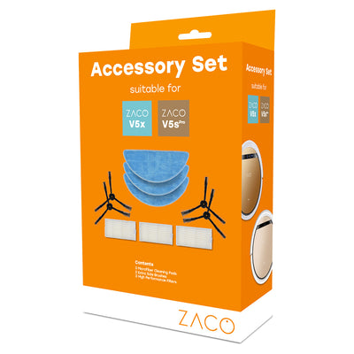 ZACO Kit d’accessoires pour les robots aspirateurs laveurs V5sPro et V5x